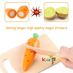 Wooden fruit Vegetables Cutting Set