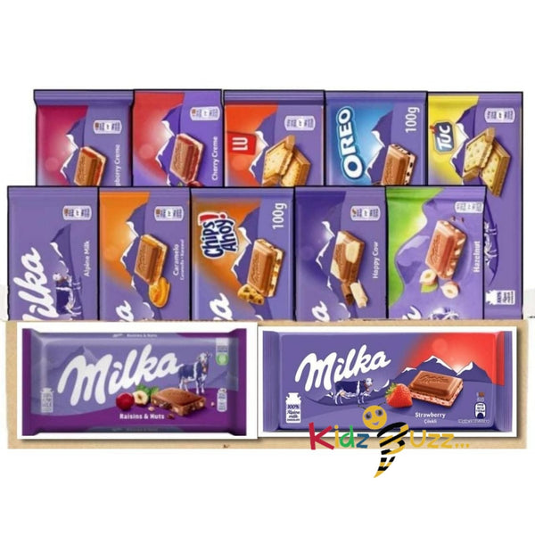 MILKA MIX CHOCOLATE BARS Pack of 6 Delicious Tasty & Twisty