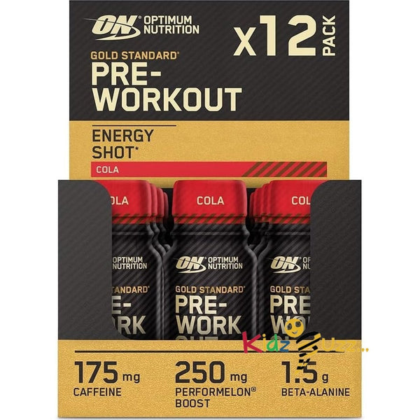 Optimum Nutrition Gold Standard Pre-Workout Energy Shot Cola 12 X 60ml