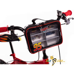 Huffy Disney Cars 14 inch Kids Bike + Stabilisers For Boys or Girls 4-6 Years - Lightning McQueen Styling, Red
