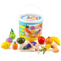 Wooden fruit Vegetables Cutting Set