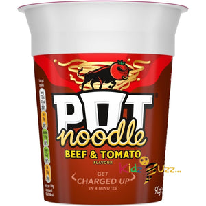 Pot Noodle Beef & Tomato Flavour, 90g X 12