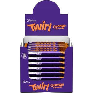 Cadbury Twirl Orange Chocolate Bar, Orange Flavoured Milk Chocolate Fingers, 43g