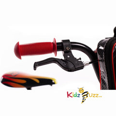 Huffy Disney Cars 14 inch Kids Bike + Stabilisers For Boys or Girls 4-6 Years - Lightning McQueen Styling, Red