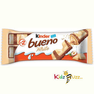 Kinder Bueno White Chocolate Bars, Pack of 30 x 2 (60 bars)