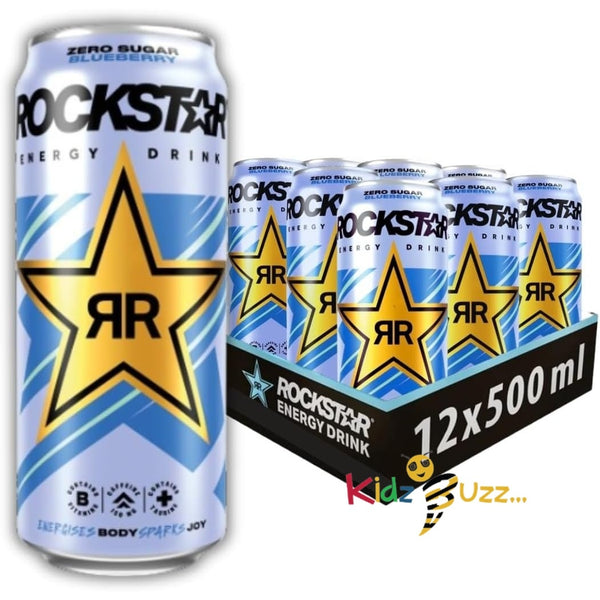 RockStar Blueberry Energy Drink 12x 500ml