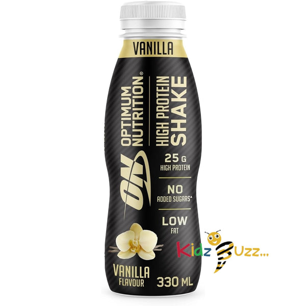 Optimum Nutrition High Protein Shake Vanilla Flavour, 12X330 ml,