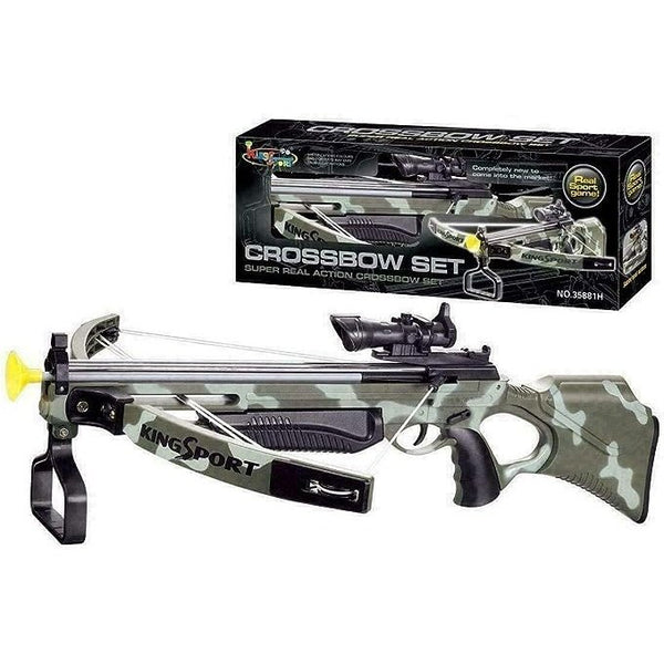 King Sport Super Real Action Crossbow Stealth Set with Arrow - kidzbuzzz