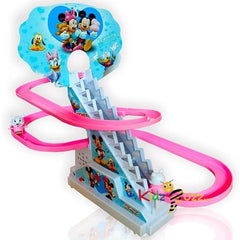 Micky Mouse on stairs Car Racetrack Toy