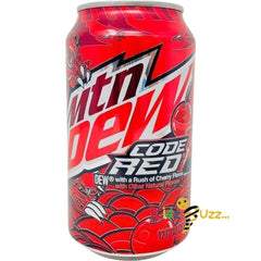 Mountain Dew Code Red, Cherry Flavour, 12 Pack of 12 oz Cans