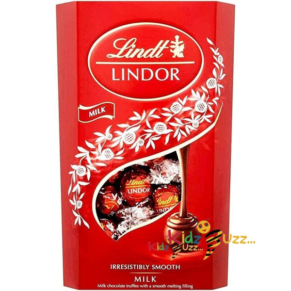 Lindt Lindor Milk Chocolate Truffles Box - Approx 16 balls, 200 g