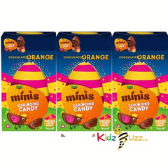 Chocolate Orange Small Easter Egg with Exploding Candy Minis, 91g 3 Packs