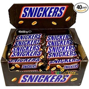Snickers 40x 50Grams Bars Chocolate Bars Full Box