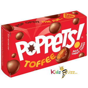 Poppets Toffee 39g, Milk Choc Chewy Toffee