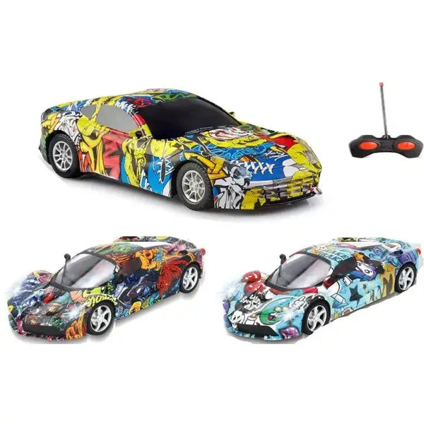 Remote Control Car Toys RC Sports Car  Graffiti - kidzbuzzz