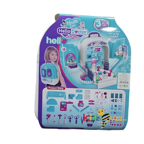 3 In 1 Doctor Trolley, 3 in 1 Pretend And Play Doctor Play Set For Kids