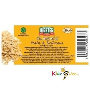 Higates Flapjacks Plain & Original Delicious 120g x 30