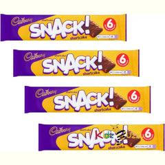 Cadburys Snack Shortcake Multipack Bundle -X 4, 120g Multipacks 6 Packs Of 2 Biscuits In Each Multipack