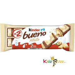 Kinder Bueno White Chocolate Bars, Pack of 30 x 2 60 bars