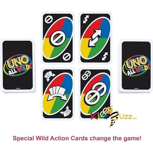 UNO All Wild Card Game, Gift for Kids, Family & Adult Game