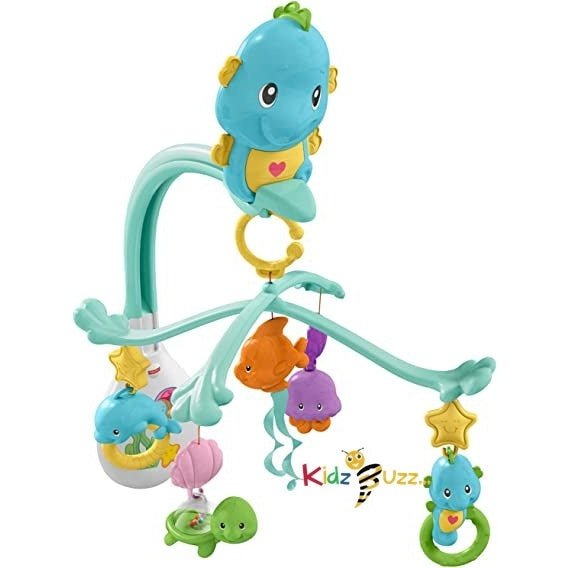 Fisher Price Cot Mobile Soothe+Play Seahorse kidzbuzzz