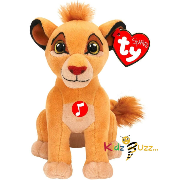 TY King Lion Musical Simba Soft Toy