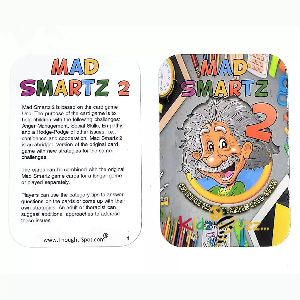 MAD SMARTZ 2: an Interpersonal Skills Card Game for Anger & Emotion Management, Empathy, and Social Skills