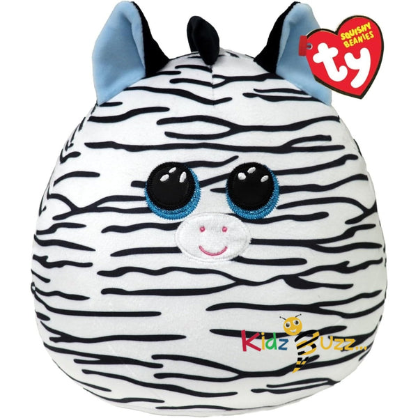 Ty Xander Zebra Squishy - Squishy Beanies for Kids, Baby Soft Plush Toys - Collectible Cuddly Stuffed Teddy
