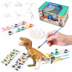 Dinosaur Painting Kit for kids, Safe and non-toxic watercolor paint