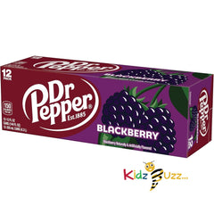 Dr Pepper Blackberry Soda, 12 x 355ml Cans - kidzbuzzz