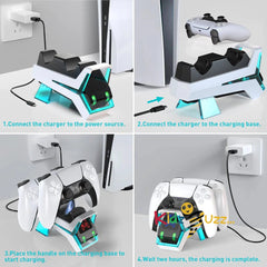 Charging Station Compatible with PS5 Controller,Fast Charger Dock