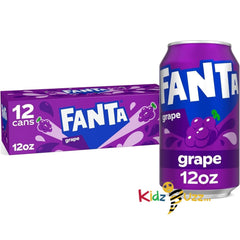 Fanta Grape 12 oz. 355 mL - 12 Pack Drink Cans