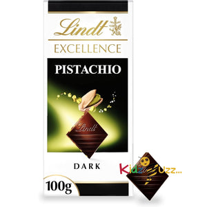 Lindt Excellence Pistachio Dark Chocolate Bar – 100g (Pack Of 10)