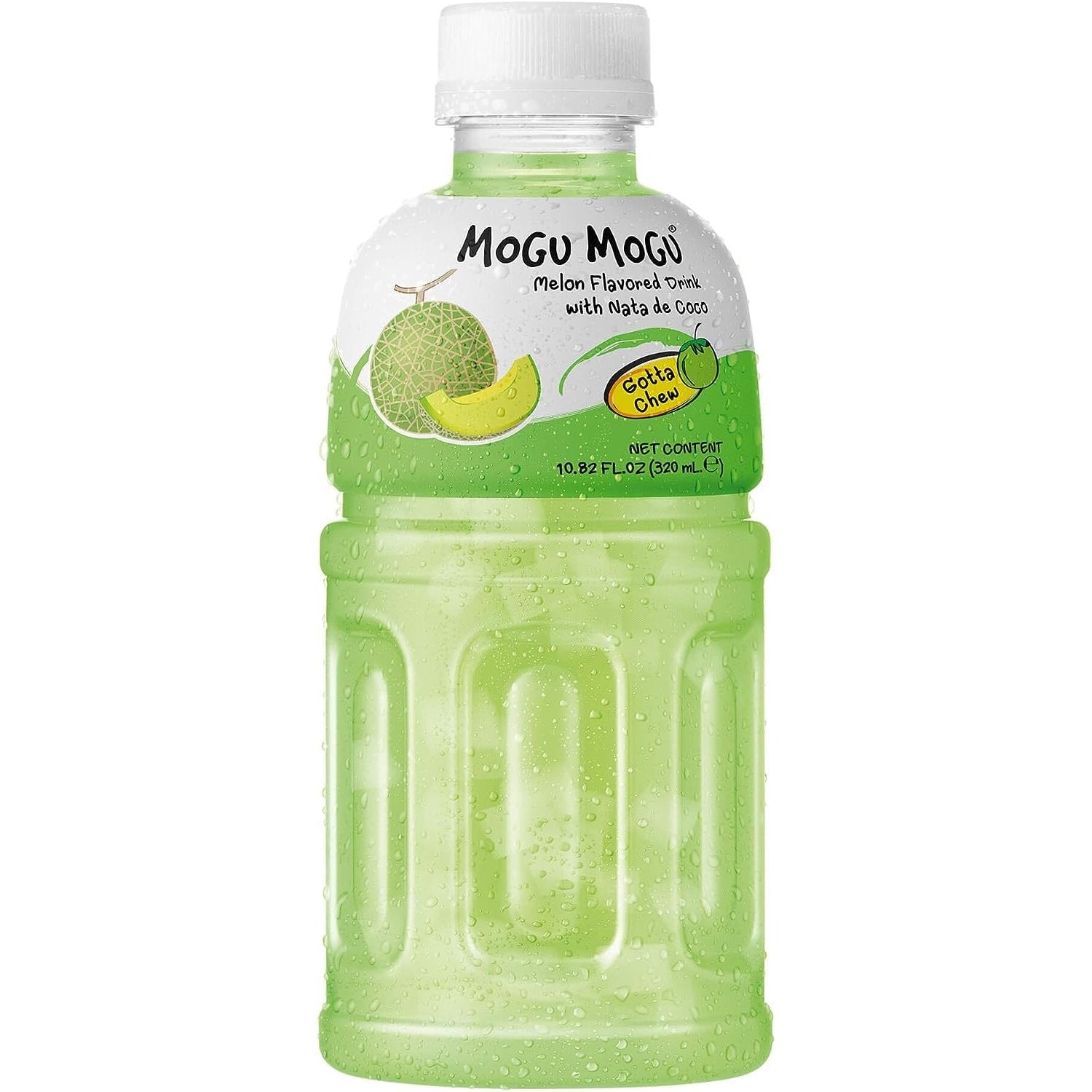 Mogu Mogu Melon Flavoured Drink with NATA de Coco -6 x 320ml - kidzbuzzz