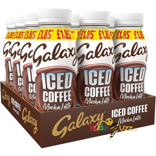 Galaxy Iced Coffee Mocha Latte 250ml Bottle (Pack of 12), Chocolate Caramel Coffee Flavour, Ready To Drink, No Added Sugar, Vegetarian - kidzbuzzz