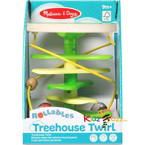 Melissa & Doug Rollables Treehouse | Early Development & Activity Toys for 1 Year Old Boys & Girls | Wooden Baby Toys 12 Months + | Cause and Effect Toys for 1 Year Olds with Sensory Balls for Babies