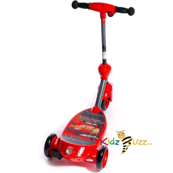 Huffy Disney Pixar Cars Bubble Electric Scooter For Kids 3-5 Years 6v Battery Toy Ride On Scooter With Bubble Machine ft Lightning McQueen, Red