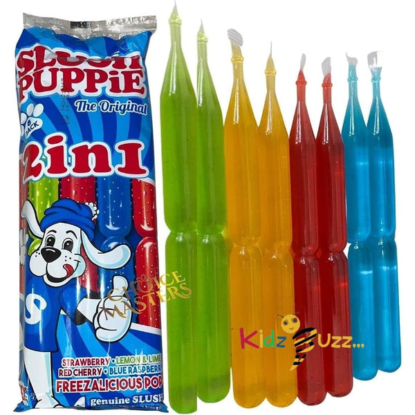 Slush Puppie Ice Pops Lollies - 2 in 1 Ice Poles Pack of 3