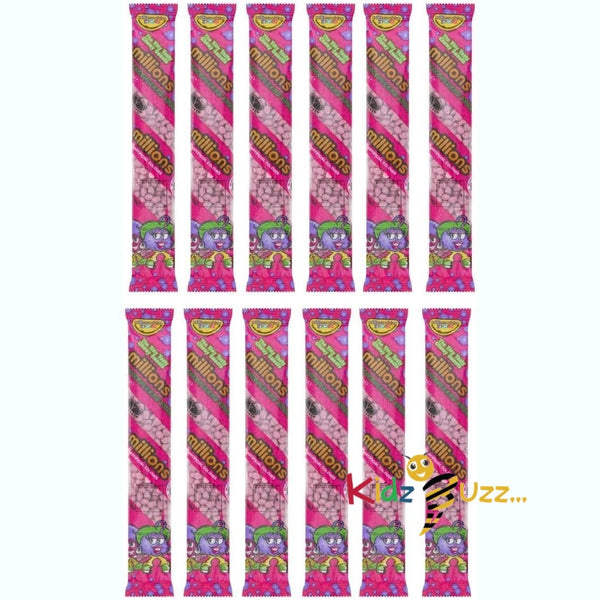 Millions Iron Blackcurrant Sweets (Pack Of 12) - kidzbuzzz