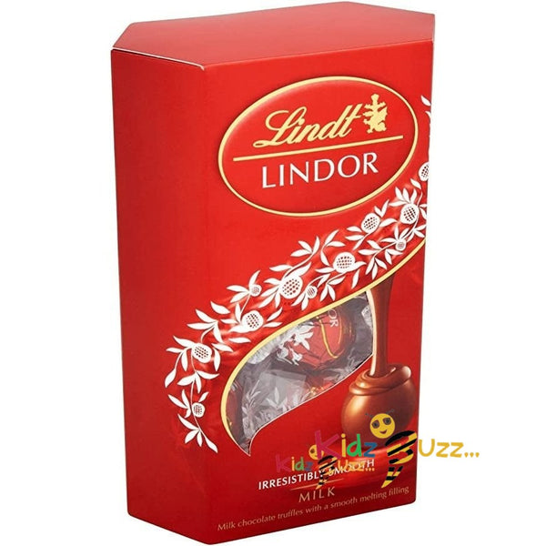 Lindt Lindor Milk Chocolate Truffles Box - Approx 16 balls, 200 g