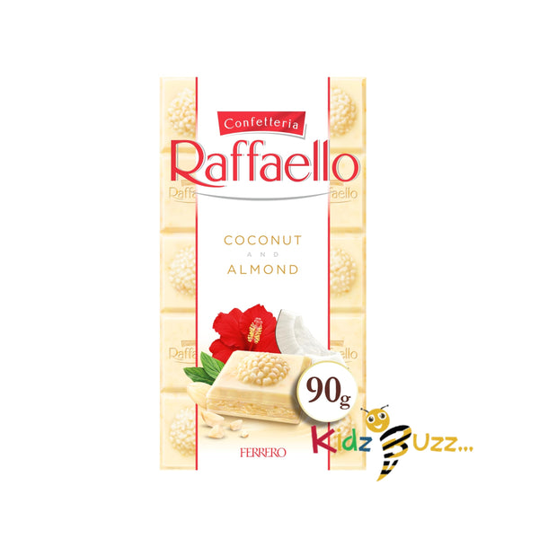 Ferrero Raffaello White Chocolate Bar 90g Pack of 10