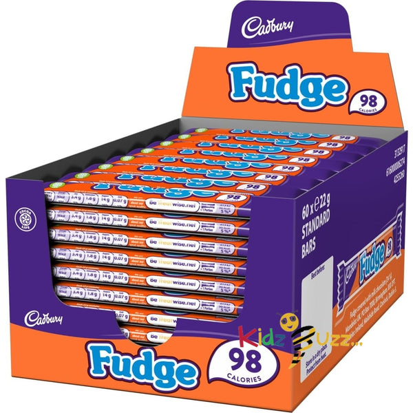 Cadbury Fudge Chocolate Bar 22g Pack of 60 Bars