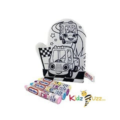 Little Tikes Children's Bath Mitt & 4 Mitt Colouring Crayons - bath time play