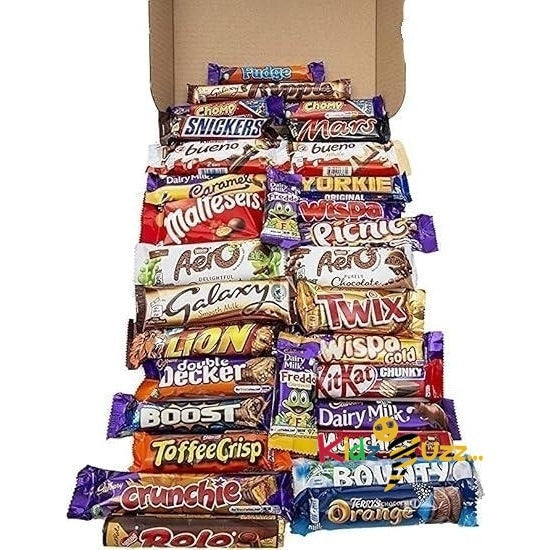 Mega Mix Chocolate Gift Hamper 100 Different Full Size Chocolate Bars Hamper For All Occasions