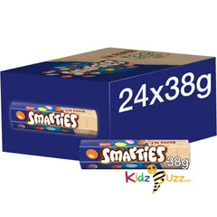 Smarties Milk Chocolate Tubes Multipack – Colourful Chocolate Sweets 24 x 38g