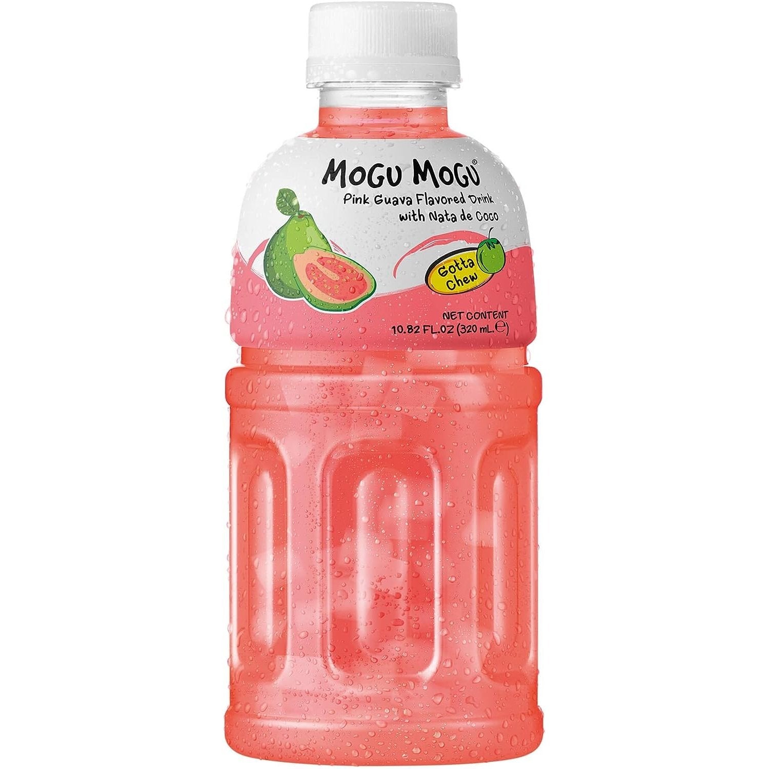 Mogu Mogu Pink Guava Flavoured Drink with NATA do Coco - 6 x 320ml - kidzbuzzz