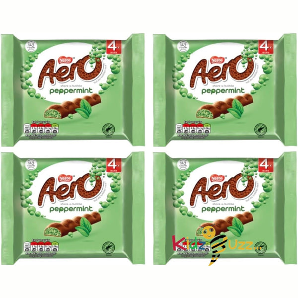 Aero Peppermint Multipack Bundle -X 4 Peppermint Multipacks 4x27g Bars In Each Pack