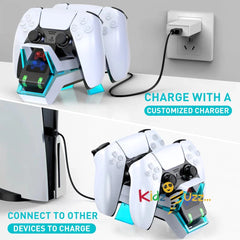 Charging Station Compatible with PS5 Controller,Fast Charger Dock