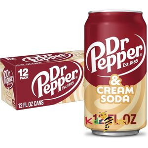 Dr Pepper Drink Can 355ml Pack, Cream Soda, 4260 millilitre, (Pack of 24)
