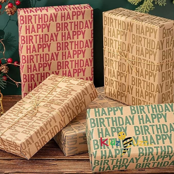 7Pcs Wrapping Paper Set-Birthday Wrapping Paper Set